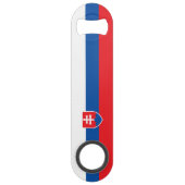 Slovakia Flag Speed Flessenopener (Achterkant)