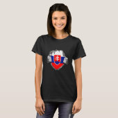 Slovakia flag t-shirt (Voorkant volledig)