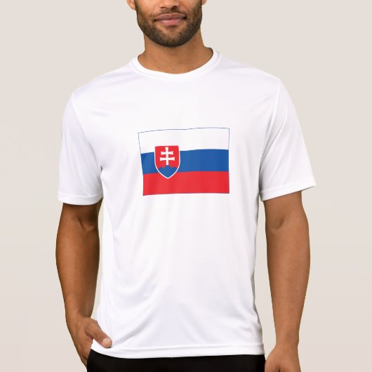 Slovakia Flag T-shirt (Voorkant)