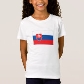 Slovakia Flag T-shirt (Voorkant)