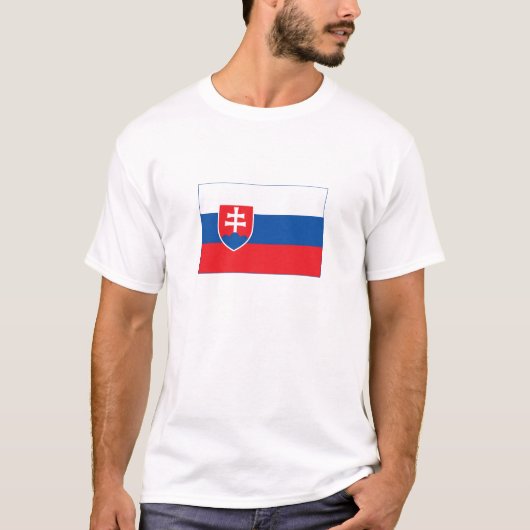 Slovakia Flag T-shirt (Voorkant)
