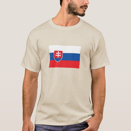 Slovakia Flag T-shirt (Voorkant)