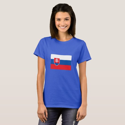 Slovakia Flag T-shirt (Voorkant volledig)