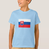 Slovakia Flag T-shirt (Voorkant)