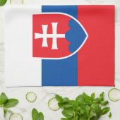 Slovakia Flag Theedoek (Gevouwen)
