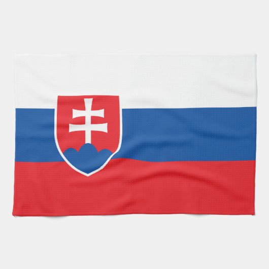 Slovakia Flag Theedoek (Horizontaal)