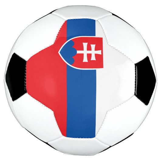 Slovakia Flag Voetbal (Gedraaid)
