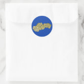 Slovakia Kaart Sticker (Tas)