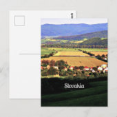 Slovakia landschappelijk landschap briefkaart (Voorkant / Achterkant)
