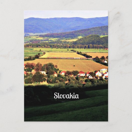 Slovakia landschappelijk landschap briefkaart (Voorkant)