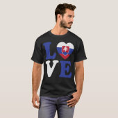 Slovakia Loveheart T-shirt (Voorkant volledig)