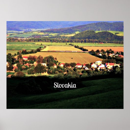 Slovakia pittoresk landschap poster (Voorkant)