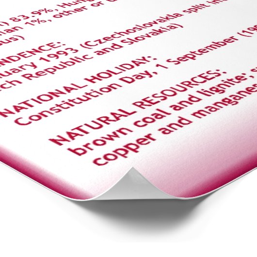 Slovakia Poster (Hoek)