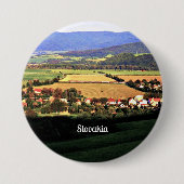 Slovakia Ronde Button 7,6 Cm (Voorkant)