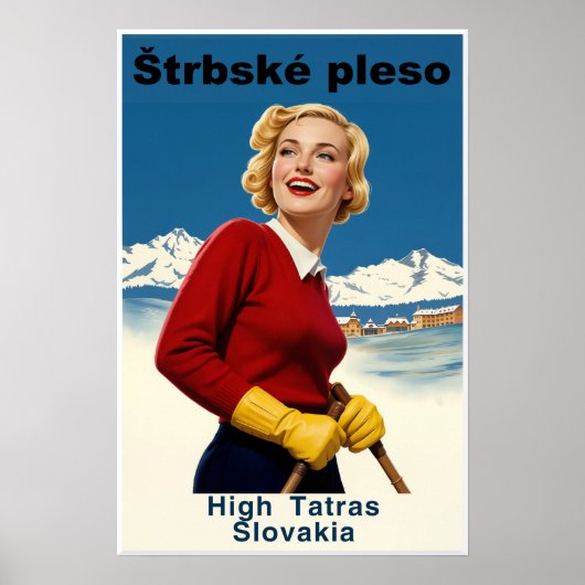Slovakia Ski Poster (Voorkant)