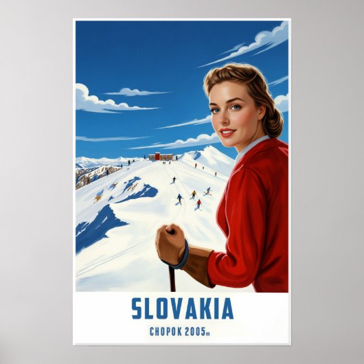 Slovakia ski-poster poster (Voorkant)
