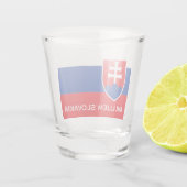 Slovakia Slovakian Flag Emblem Europe Shot Glas (Achterkant)