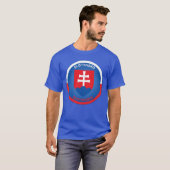 Slovakia Wapen Cirkelvorm T-shirt (Voorkant volledig)