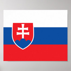 Slovakiaanse vlag poster