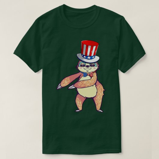 Slovakije - amerikaans Pet - patriottisch op 4 jul T-shirt (Design voorkant)