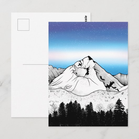 Slovakije Berg Briefkaart (Voorkant / Achterkant)