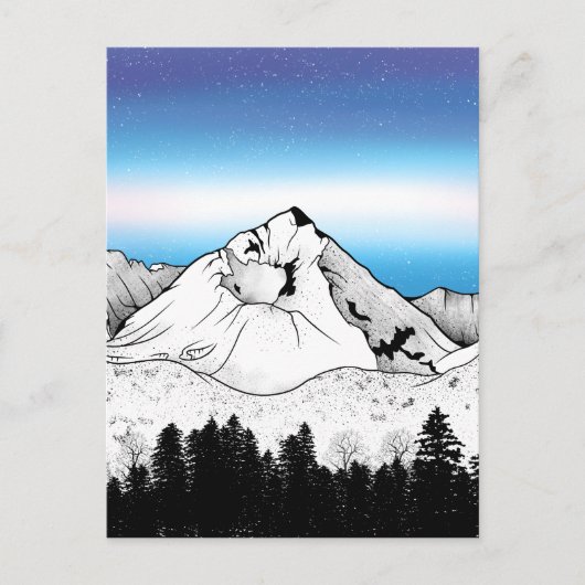 Slovakije Berg Briefkaart (Voorkant)