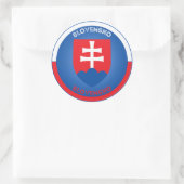Slovakije Erfgoed Embleem Ronde Sticker (Tas)
