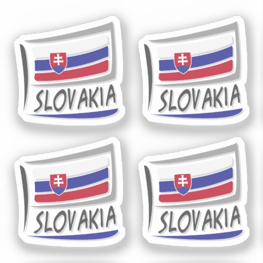 Slovakije Pride X vlag Sticker (Voorkant)