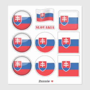 Slovakije stickers & Slovakije Vlag Hart /sport