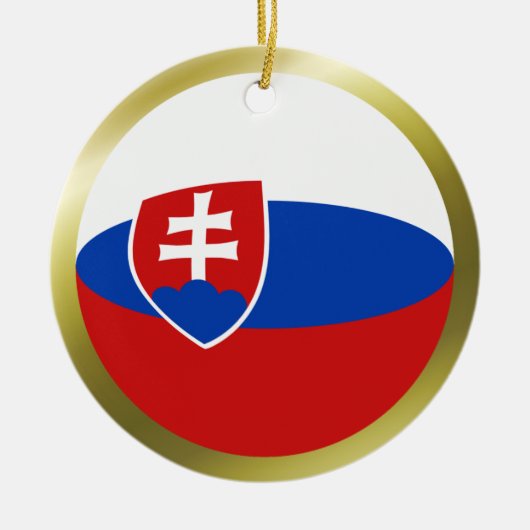 Slovakije Vlag Ornament (Voorkant)