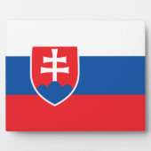 Slovakije Vlag Plaque Fotoplaat (Voorkant)