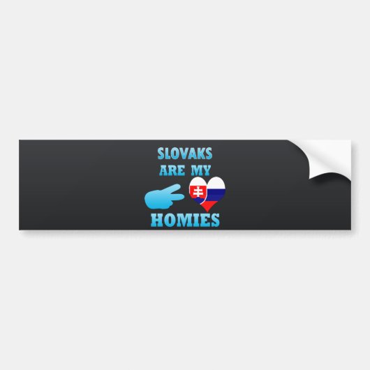 Slovaks zijn mijn huizen bumpersticker (Voorkant)