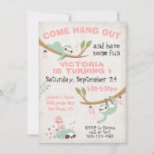 Slovakte Oerwoud Birthday Party Kaart (Voorkant)