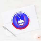 Sloveens Erfgoed Embleem Ronde Sticker (Envelop)