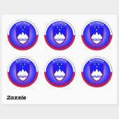 Sloveens Erfgoed Embleem Ronde Sticker (Vel)