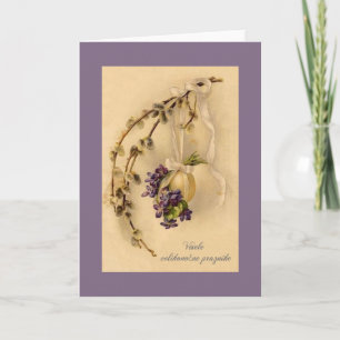 Sloveens paasWenskaart Feestdagen Kaart