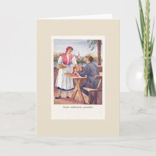  Sloveens paasWenskaart Feestdagen Kaart (Voorkant)