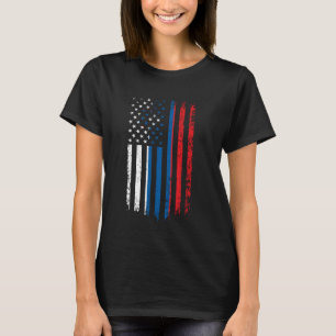 Sloveense Amerikaanse vlag Sloveense wortels Repub T-shirt