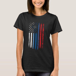 Sloveense Amerikaanse vlag Sloveense wortels Repub T-shirt