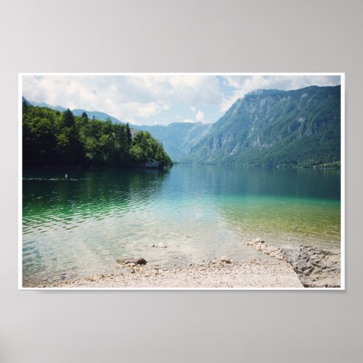 Sloveense bergen en Bohinj Landscape Foto Poster (Voorkant)