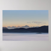 Sloveense bergen en moerasmat in valley poster (Voorkant)