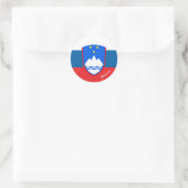 Sloveense en Sloveense vlagpatriotten, vakantie/sp Ronde Sticker (Tas)