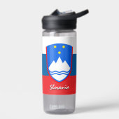 Sloveense fles, patriottische Sloveense vlag Waterfles (Links)