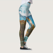 Sloveense klif kijkt uit op Bled Castle. Leggings (Rechts)