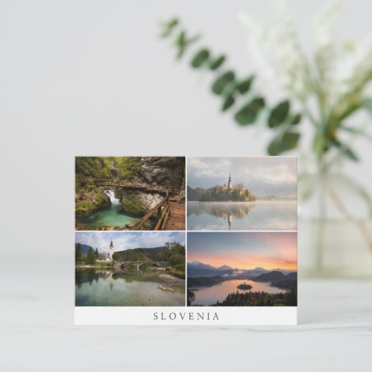 Sloveense landschappen rond Bled collage souvenir Briefkaart (Staand voorkant)