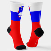Sloveense Nationale Pride voor de vlag patriottisc Sokken (Gebogen)