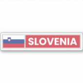 Sloveense nationale vlag sticker (Voorkant)