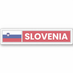 Sloveense nationale vlag sticker