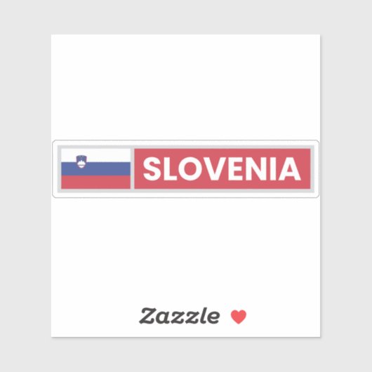 Sloveense nationale vlag sticker (Vel)