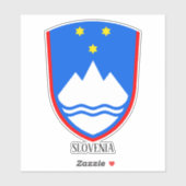 Sloveense nationale wapenschild patriottisch sticker (Vel)